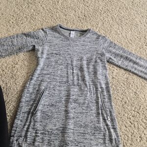 Athleta Girl Long Sleeve Grey Dress